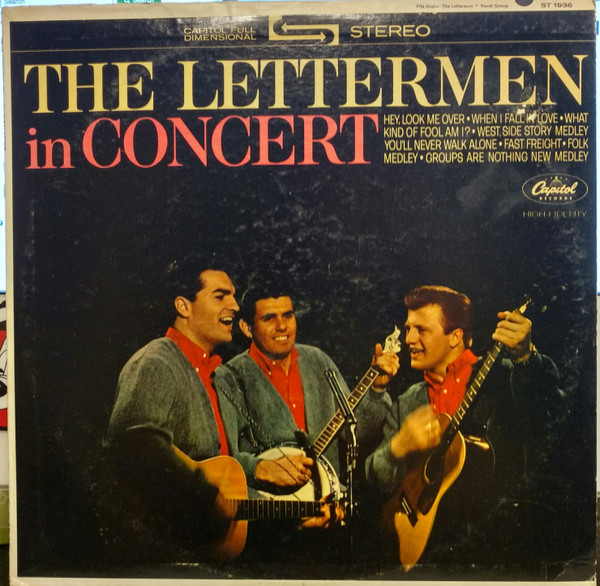 The Lettermen – The Lettermen In Concert (1967, Orange, Vinyl