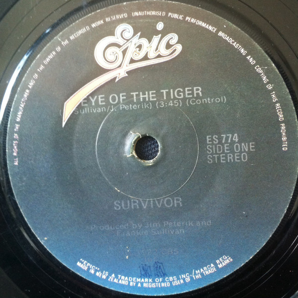 Survivor – Eye Of The Tiger (1982, Vinyl) - Discogs