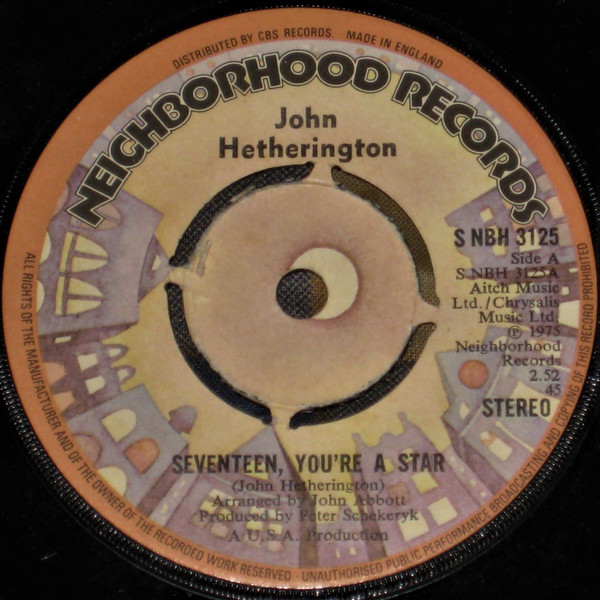 descargar álbum John Hetherington - Seventeen Youre A Star