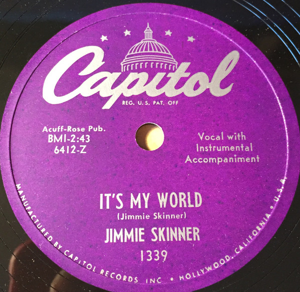 descargar álbum Jimmie Skinner - Its My World Theres Nothin About You Special