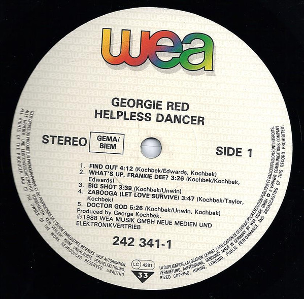 descargar álbum Georgie Red - Helpless Dancer
