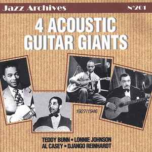 Teddy Bunn - 4 Acoustic Guitar Giants (1927/1946) album cover