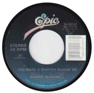 Ronnie McDowell - You Made A Wanted Man Of Me album cover