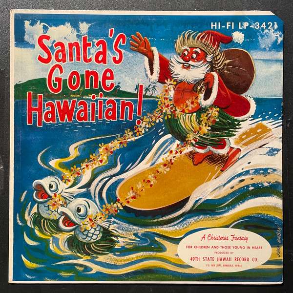 Santa's Gone Hawaiian! (1959, Red Vinyl, Vinyl) - Discogs