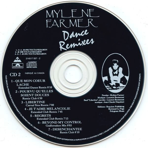 Mylene Farmer - Dance Remixes | Polydor (314517 557 - 2) - 11