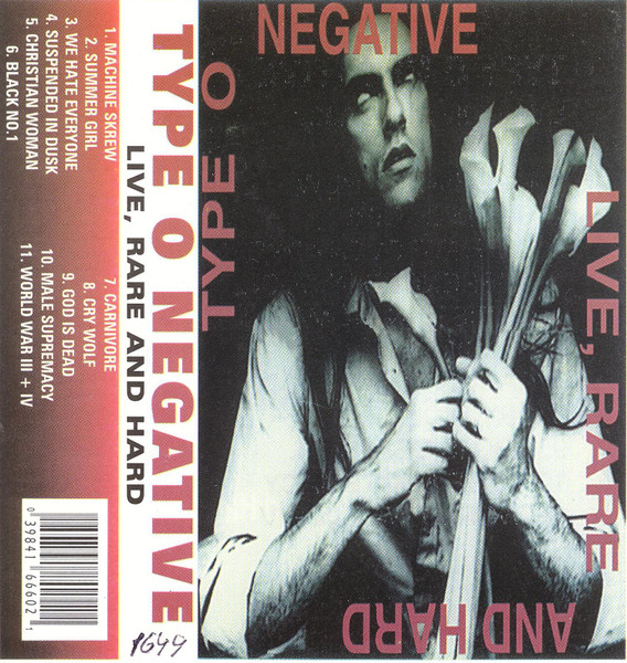 Type O Negative – Live, Rare And Hard (Red Version, Cassette
