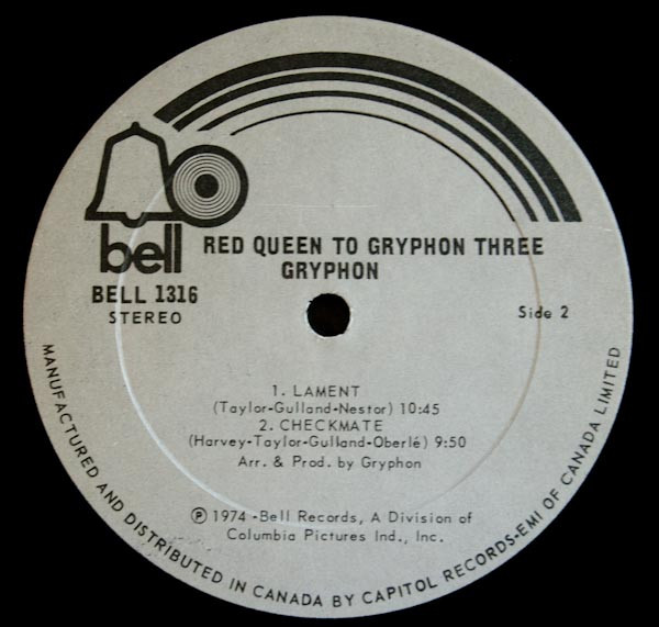 Gryphon – Red Queen To Gryphon Three (2003, Paper Sleeve, CD 