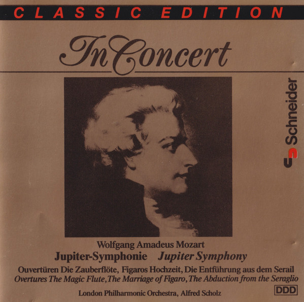 Mozart - London Philharmonic Orchestra, Alfred Scholz – Symphonie Nr. 41 -  C-Dur »Jupiter« / Ouvertüren »Zauberflöte« / »Hochzeit Des Figaro« (1980,  Vinyl) - Discogs