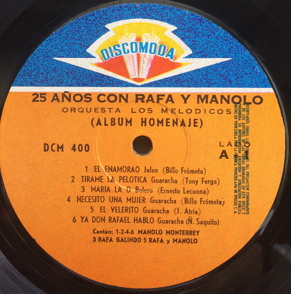 télécharger l'album Los Melódicos - 25 Años Con Rafa Y Manolo Album Homenaje Vol 1 Vol 2