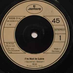 10cc - I'm Not In Love album cover