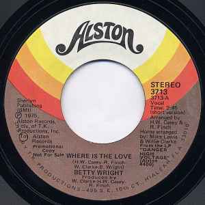 Betty Wright - Where Is The Love: 7