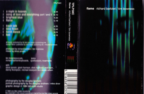 Richard Barbieri / Tim Bowness – Flame (1994, CD) - Discogs