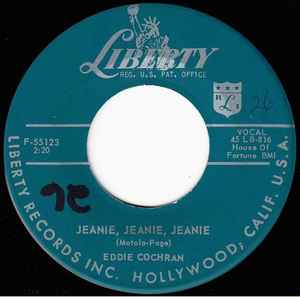 Eddie Cochran - Jeanie, Jeanie, Jeanie / Pocketful Of Hearts album cover