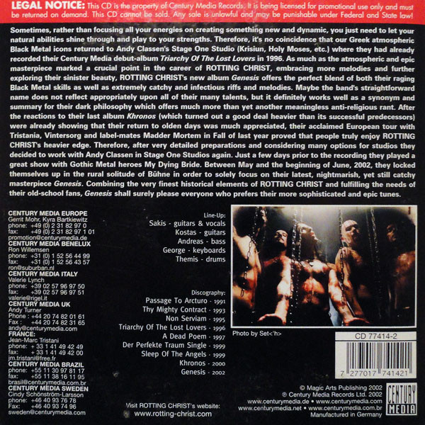 The Forsaken – Manifest Of Hate (2001, CD) - Discogs