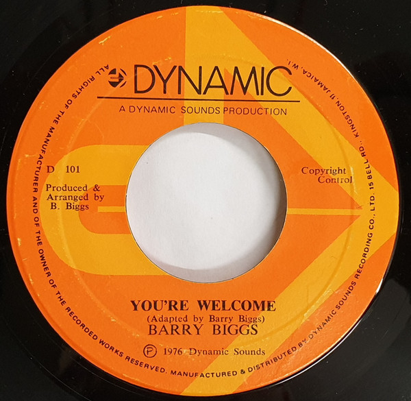 Barry Biggs – You're Welcome (1976, Vinyl) - Discogs