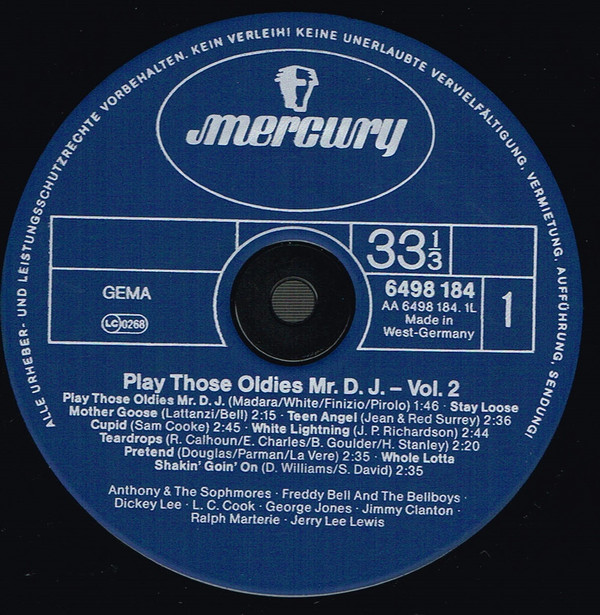 lataa albumi Various - Play Those Oldies Mr DJ Vol II