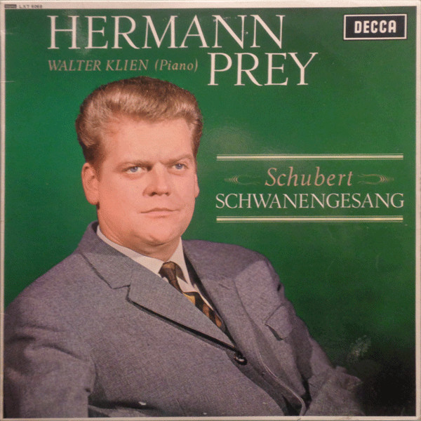 last ned album Hermann Prey, Walter Klien, Schubert - Schwanengesang