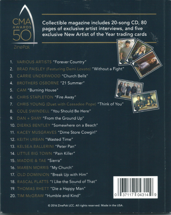 baixar álbum Various - The 50th Annual CMA Awards ZinePak