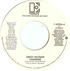 Leroy Hutson - Paradise album cover