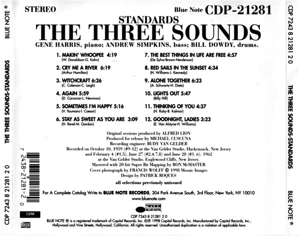 descargar álbum The Three Sounds - Standards