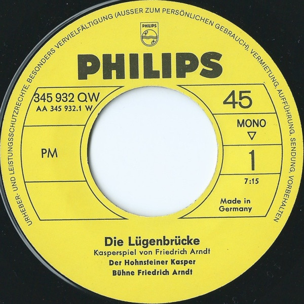 Album herunterladen Friedrich Arndt - Der Hohnsteiner Kasper Die Lügenbrücke