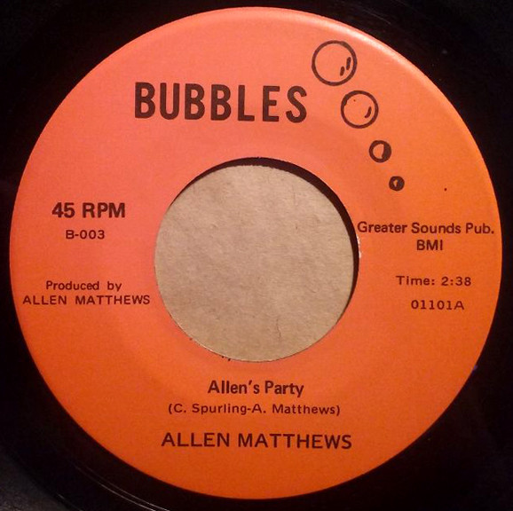 last ned album Allen Matthews - Allens Party Good Loving Care