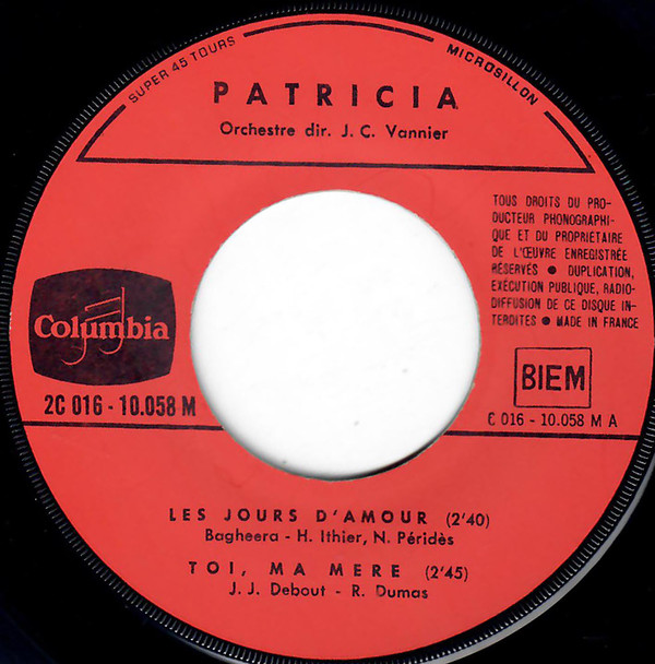 lataa albumi Patricia - Les Jours Damour