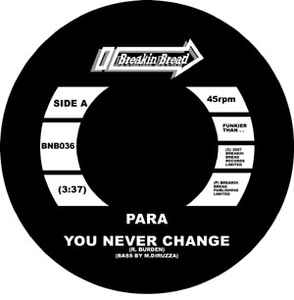 DJ Para (2) - You Never Change album cover