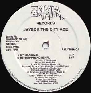 Jaybok The City Ace - My Masurati / Hip Hop Phenomenal (Vinyl, US 