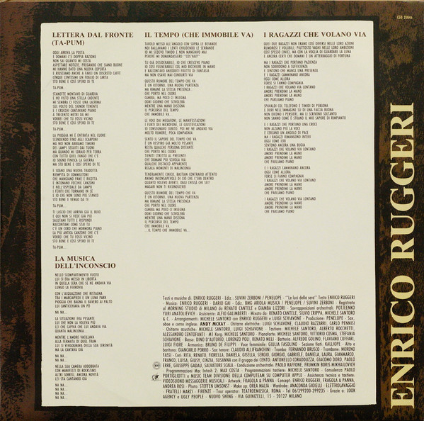 baixar álbum Enrico Ruggeri - La Parola Ai Testimoni