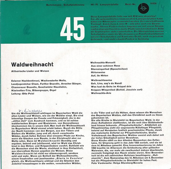descargar álbum Various - Waldweihnacht