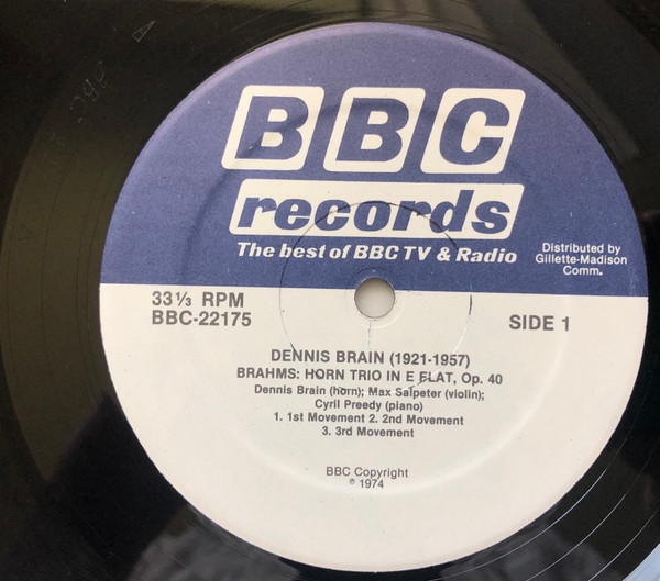 ladda ner album Dennis Brain, Mozart, Brahms, Marin Marais - Unique BBC Sound Archive Recordings From His Last Broadcasts