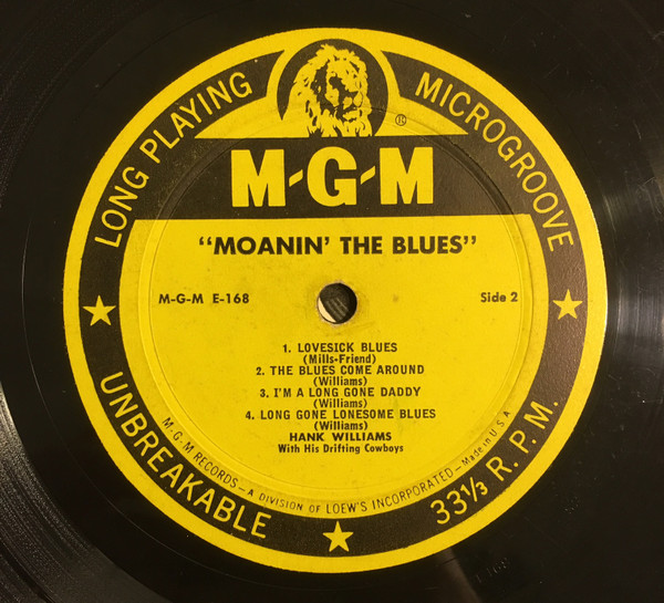 Album herunterladen Hank Williams With His Drifting Cowboys - Moanin The Blues