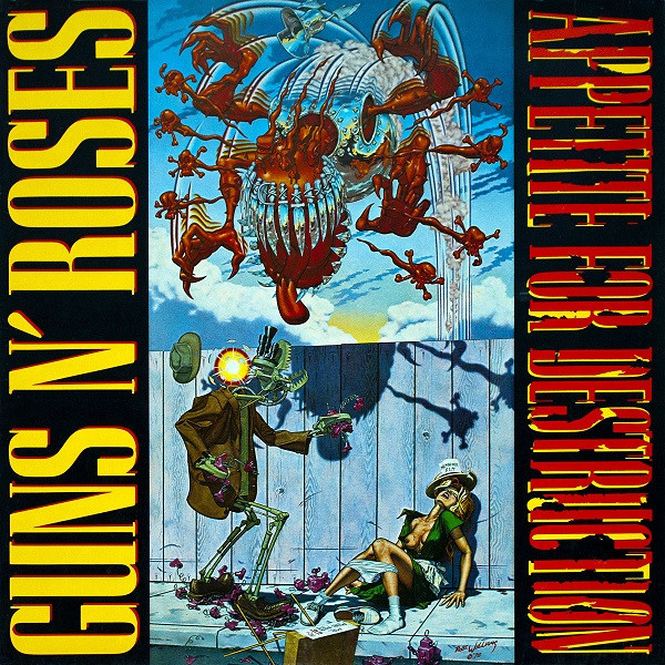 Guns N' Roses – Appetite For Destruction (1987, Withdrawn Sleeve 