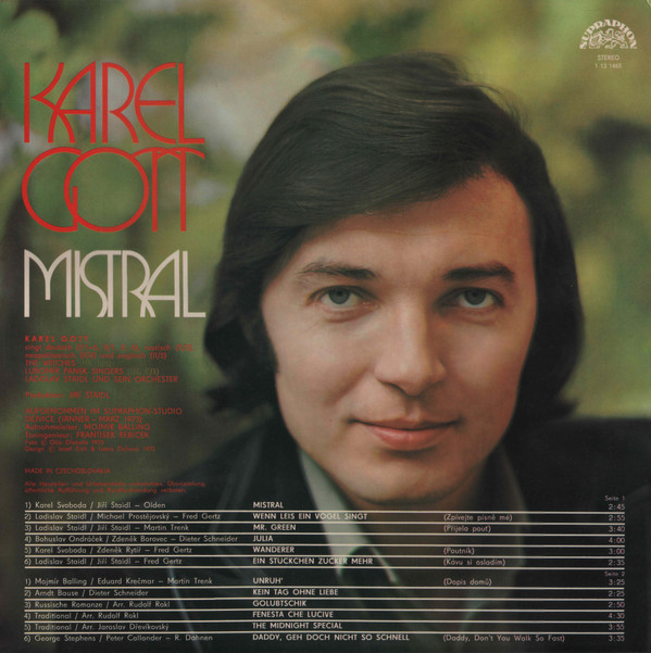Album herunterladen Karel Gott - Mistral