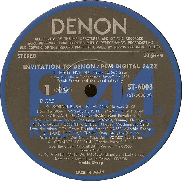 descargar álbum Various - Invitation To Denon PCM Digital Jazz