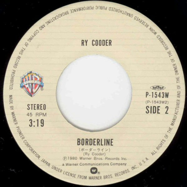 télécharger l'album Ry Cooder - Across The Borderline