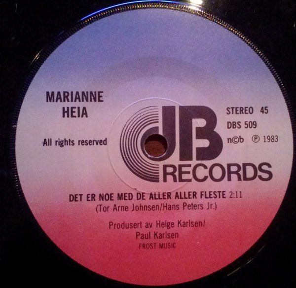 last ned album Marianne Heia - Det Er Noe Med De Aller Aller Fleste Jeg Dromte Vanvittig I Natt