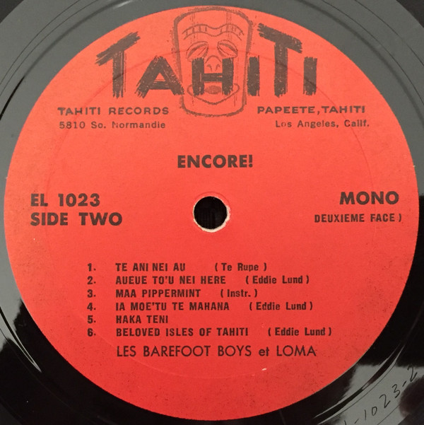 Les Barefoot Boys Et Loma - Encore! | Tahiti Records (EL 1023) - 4