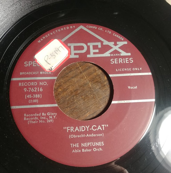 The Neptunes – Fraidy-Cat / As Long As (1957, Vinyl) - Discogs