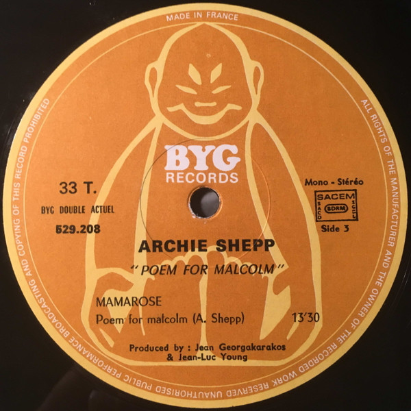 baixar álbum Archie Shepp - Poem For Malcolm Blasé