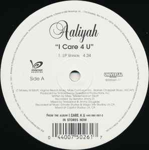 Aaliyah - I Care 4 U / Don't Worry album cover