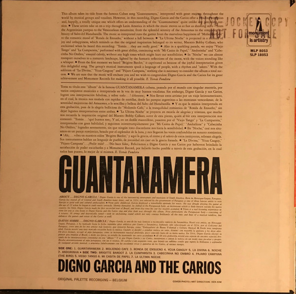baixar álbum Digno Garcia And The Carios - Guantanamera And More And MoreAnd More