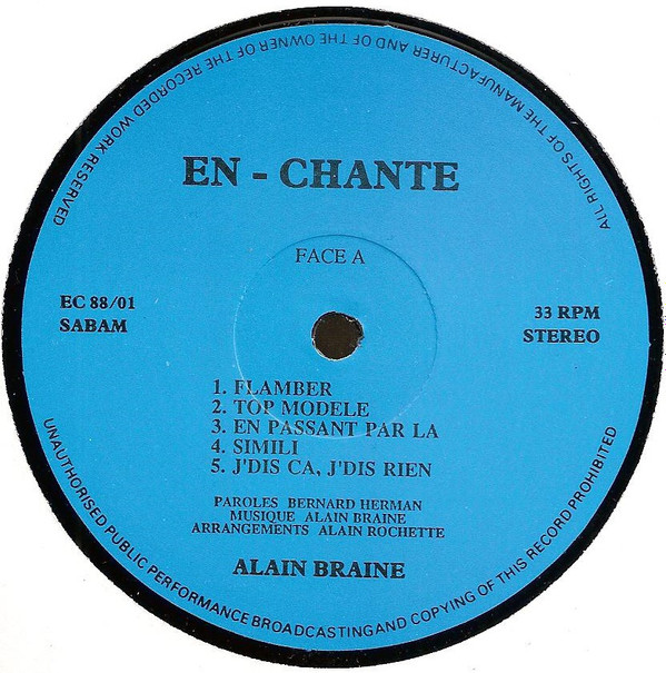 last ned album Alain Braine - Flamber