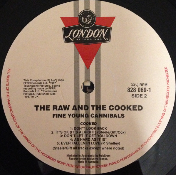 Fine Young Cannibals - The Raw & The Cooked | London Records (828 069-1) - 4