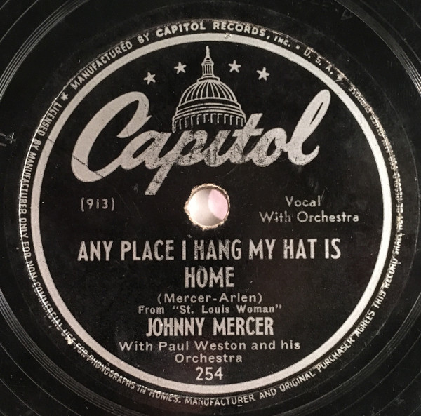 Album herunterladen Johnny Mercer With Paul Weston And His Orchestra - Any Place I Hang My Hat Is Home Lil Augie Is A Natural Man