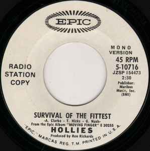 The Hollies - Survival Of The Fittest album cover