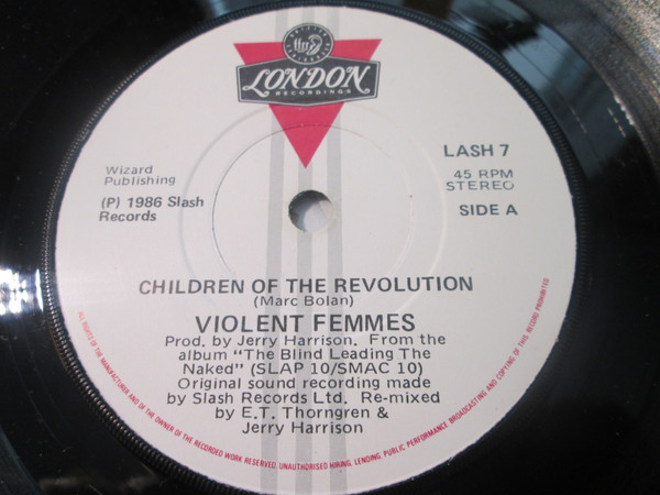 Violent Femmes – Children Of The Revolution (1986, Gun Picture 