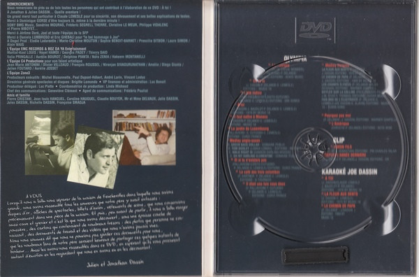 Joe Dassin - À Toi... Live À L'Olympia 77 | Sony BMG Music Entertainment (ZDVD-563) - 4