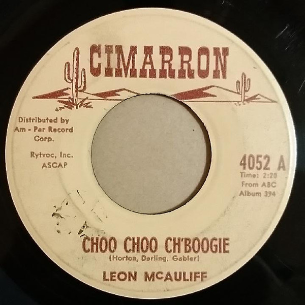 Leon McAuliff Choo Choo Ch Boogie Honky Tonk Song 1961 Vinyl